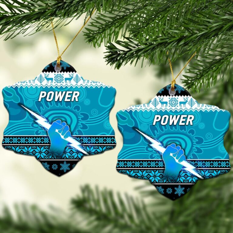 AFL Port Adelaide Power Christmas Ornament Simple Style