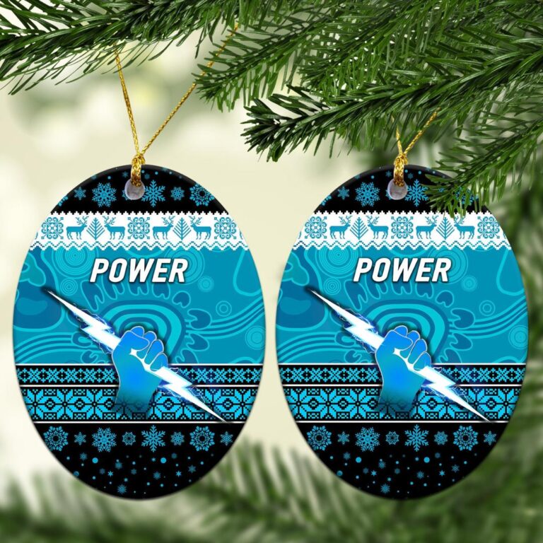 AFL Port Adelaide Power Christmas Ornament Simple Style