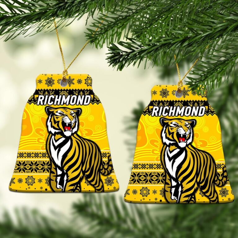 AFL Richmond Tigers Christmas Ornament Simple Style - Yellow