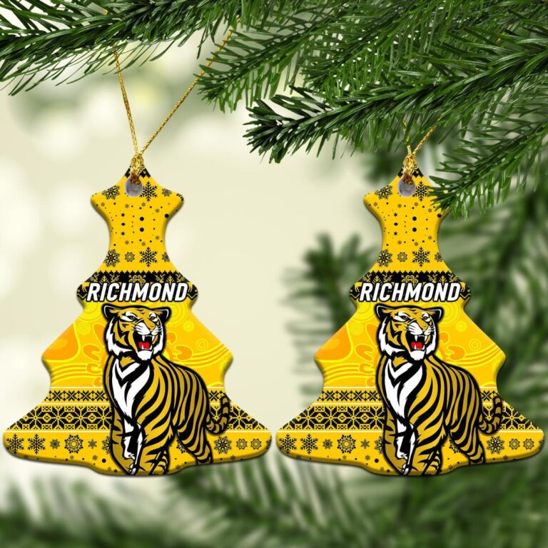 AFL Richmond Tigers Christmas Ornament Simple Style - Yellow