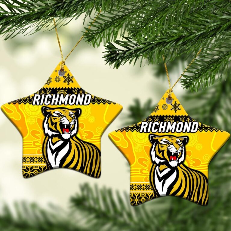 AFL Richmond Tigers Christmas Ornament Simple Style - Yellow
