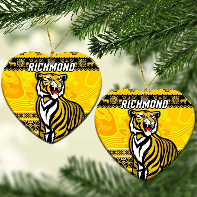 AFL Richmond Tigers Christmas Ornament Simple Style - Yellow