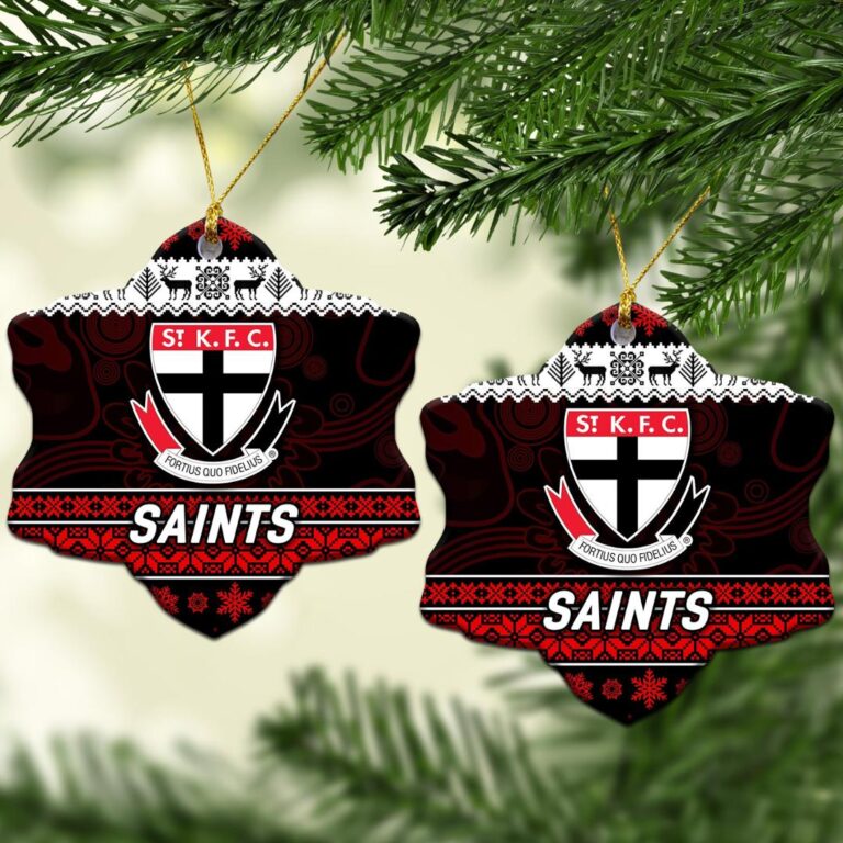 AFL St Kilda Saints Christmas Ornament Simple Style