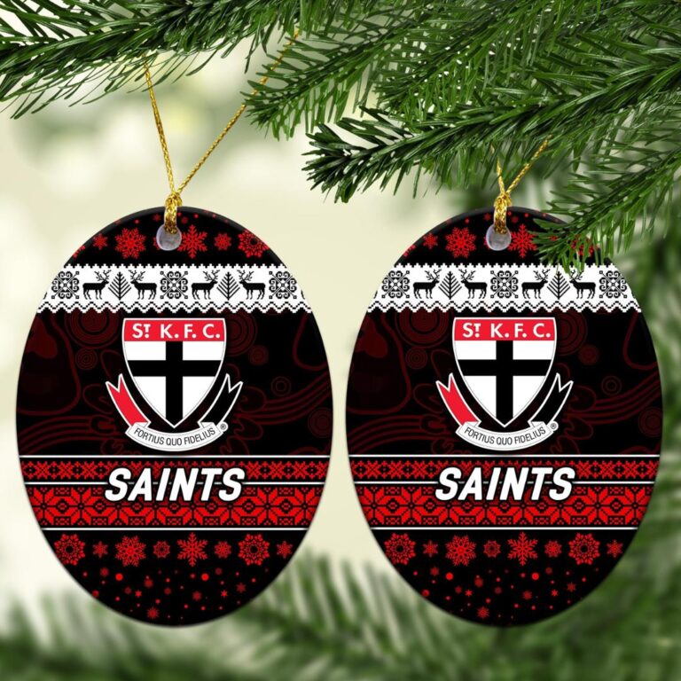 AFL St Kilda Saints Christmas Ornament Simple Style
