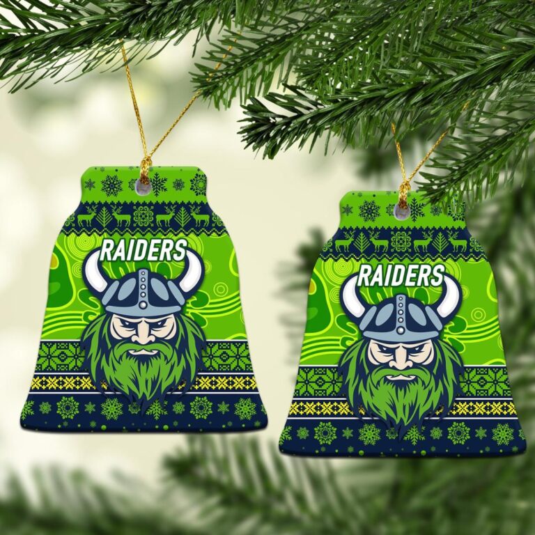 Canberra Raiders Christmas Ornament Simple Style - Navy Green
