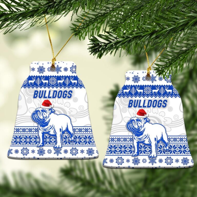 Canterbury - Bankstown Bulldogs Christmas Ornament Simple Style - White