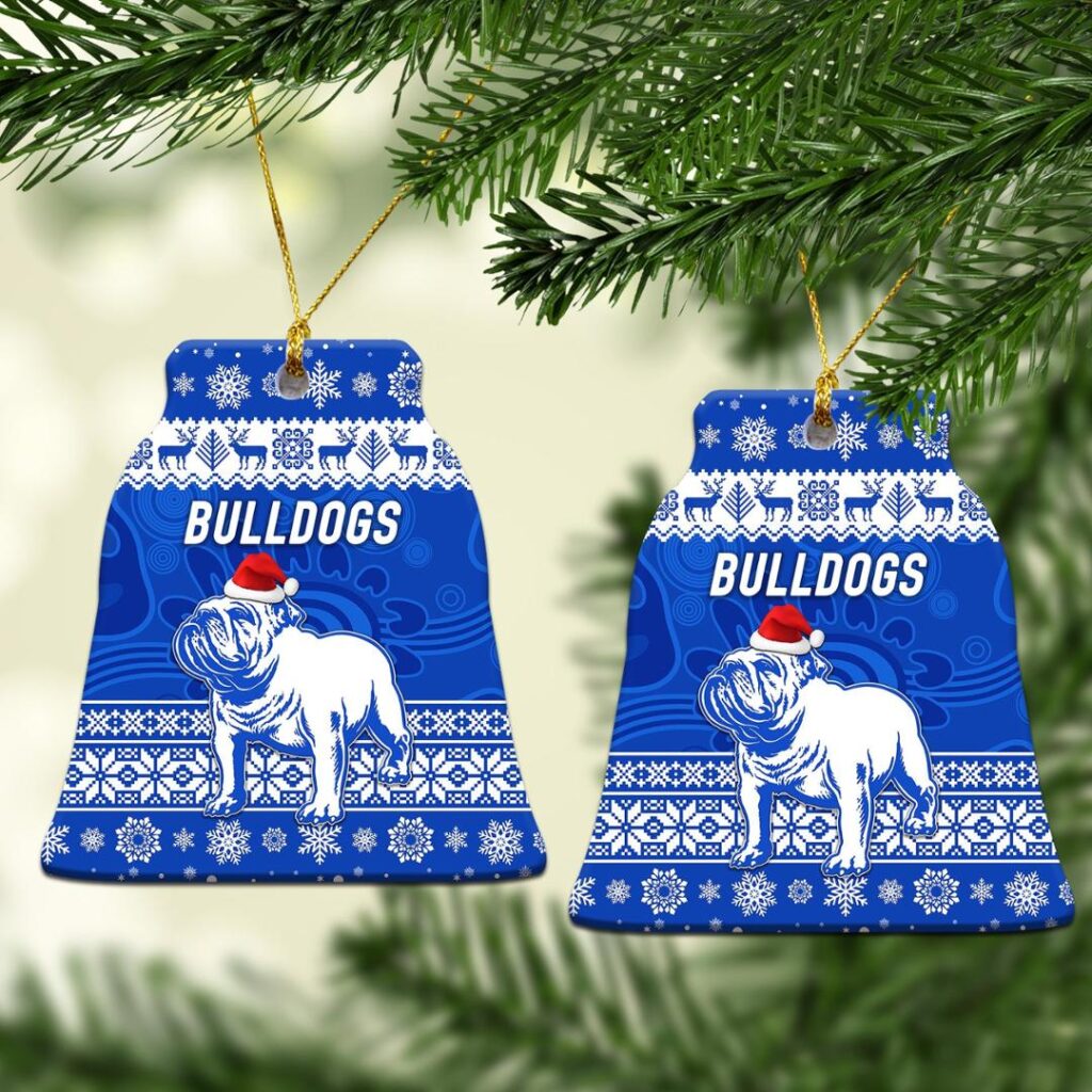 Canterbury - Bankstown Bulldogs Christmas Ornament Simple Style - Blue