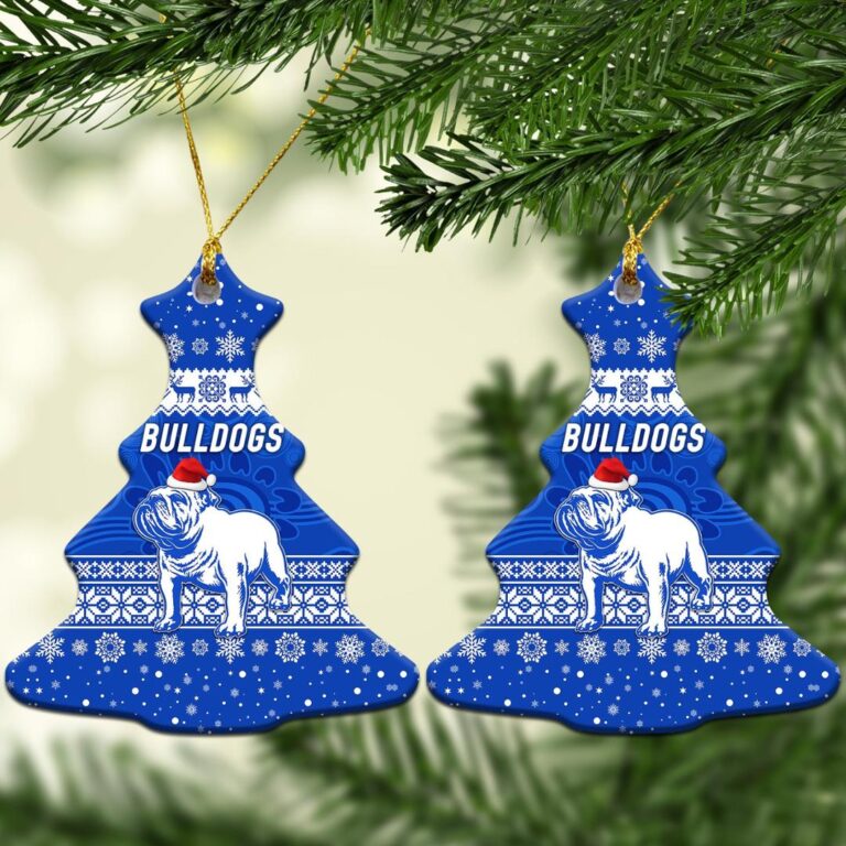 Canterbury - Bankstown Bulldogs Christmas Ornament Simple Style - Blue