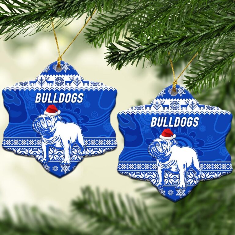 Canterbury - Bankstown Bulldogs Christmas Ornament Simple Style - Blue