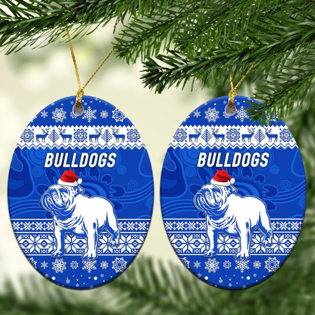 Canterbury - Bankstown Bulldogs Christmas Ornament Simple Style - Blue