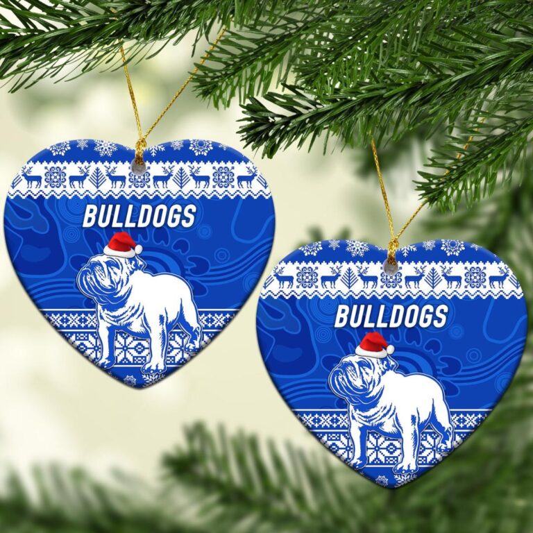 Canterbury - Bankstown Bulldogs Christmas Ornament Simple Style - Blue