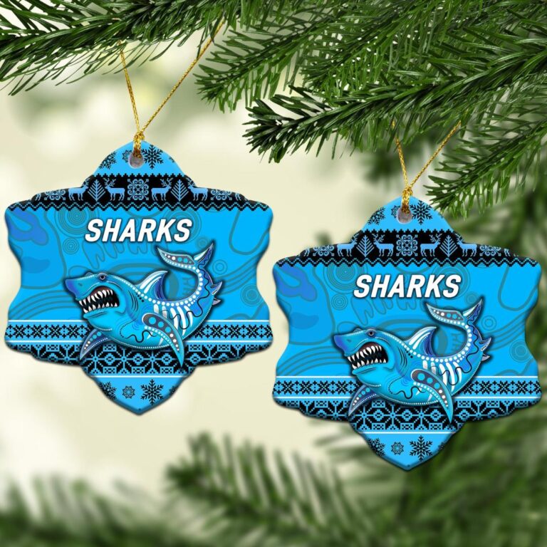 Cronulla - Sutherland Sharks Christmas Ornament Simple Style - Blue