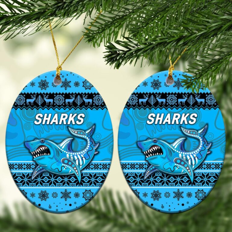 Cronulla - Sutherland Sharks Christmas Ornament Simple Style - Blue