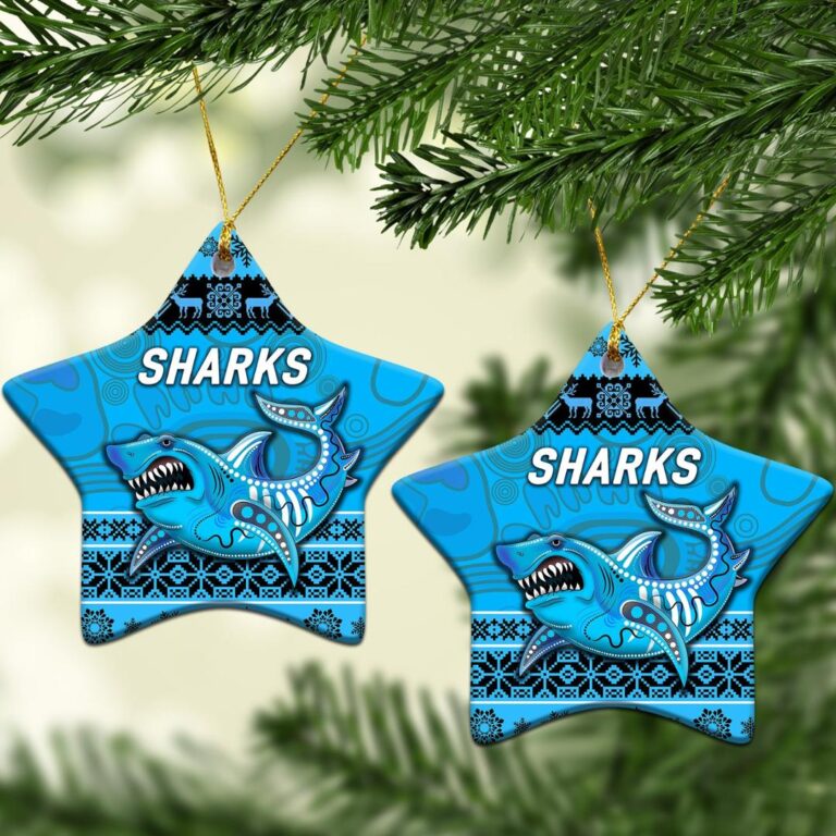 Cronulla - Sutherland Sharks Christmas Ornament Simple Style - Blue