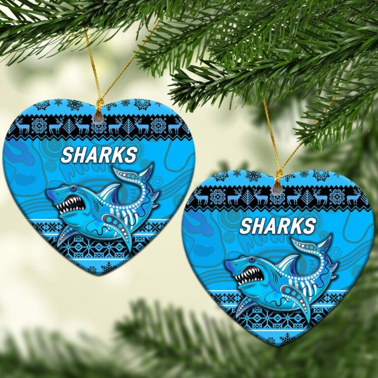 Cronulla - Sutherland Sharks Christmas Ornament Simple Style - Blue