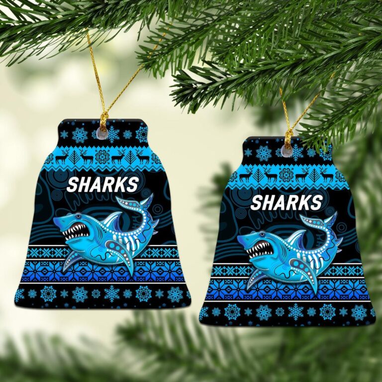 Cronulla - Sutherland Sharks Christmas Ornament Simple Style - Black
