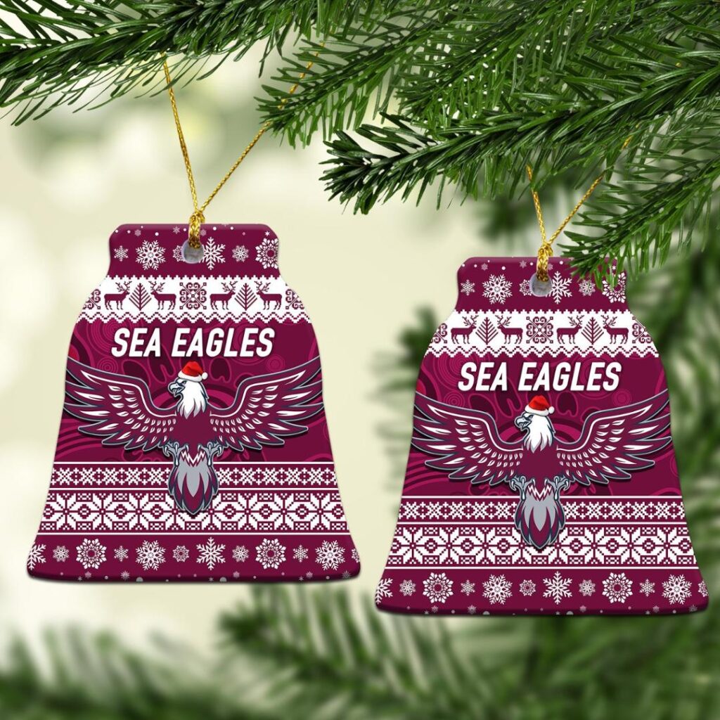 Manly Warringah Sea Eagles Christmas Ornament Simple Style