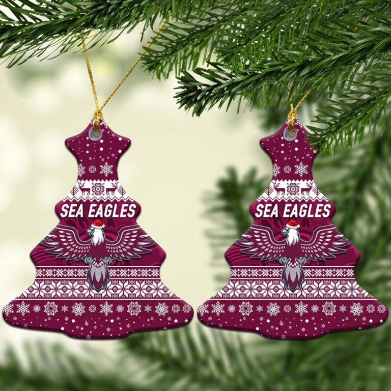Manly Warringah Sea Eagles Christmas Ornament Simple Style
