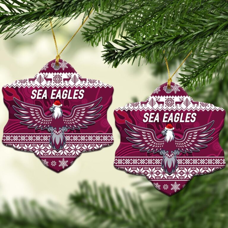 Manly Warringah Sea Eagles Christmas Ornament Simple Style