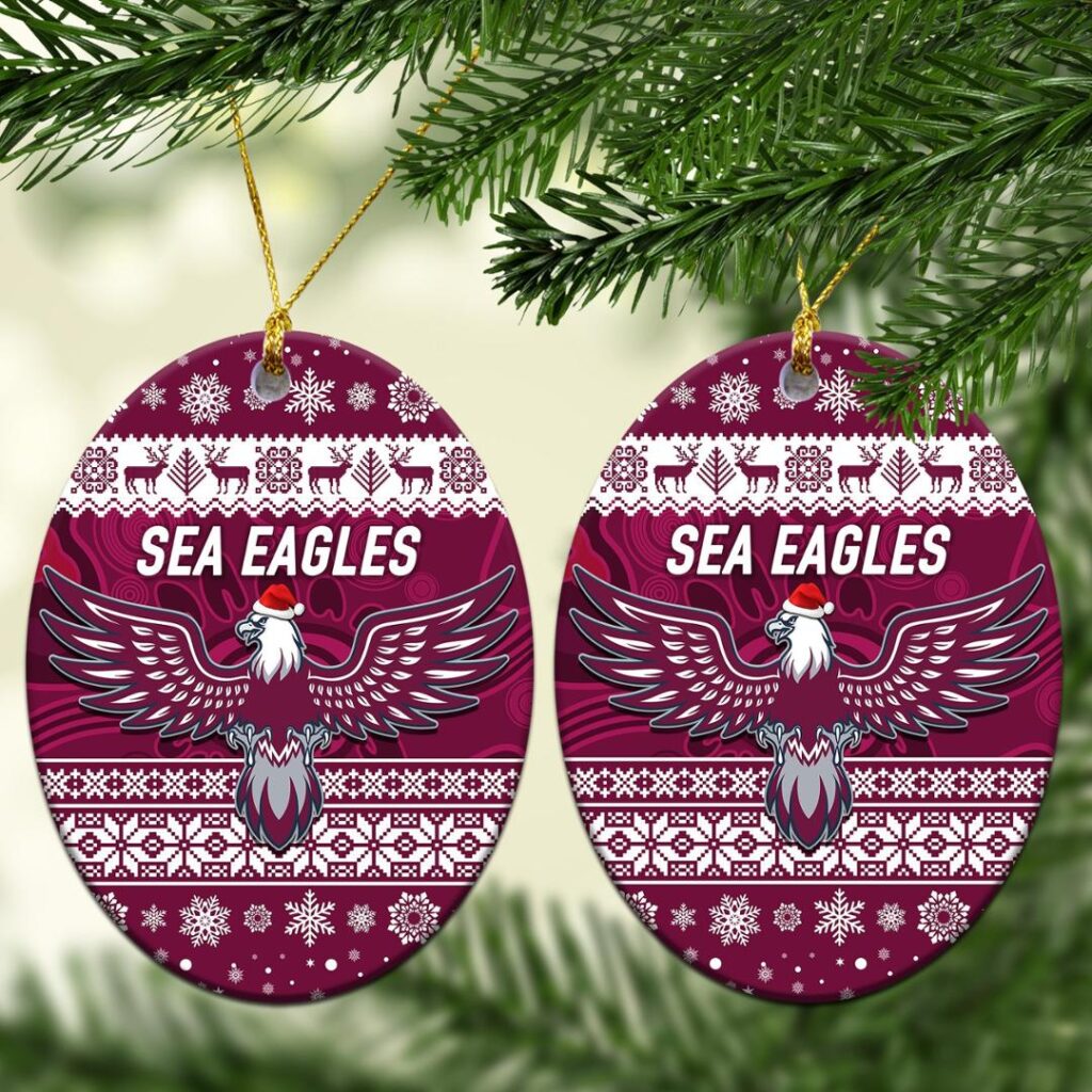 Manly Warringah Sea Eagles Christmas Ornament Simple Style