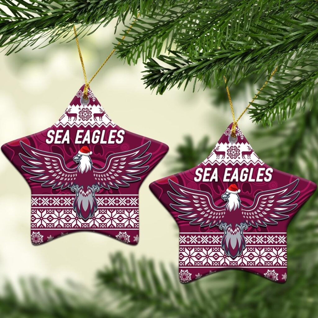 Manly Warringah Sea Eagles Christmas Ornament Simple Style