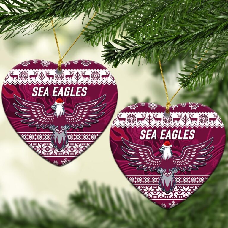 Manly Warringah Sea Eagles Christmas Ornament Simple Style