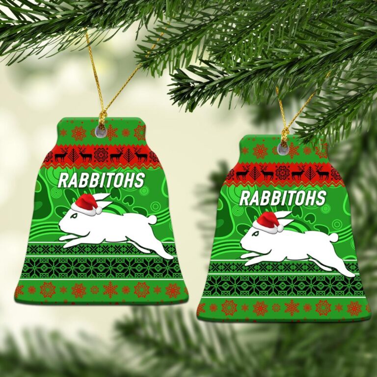 South Sydney Rabbitohs Christmas Ornament Simple Style - Green
