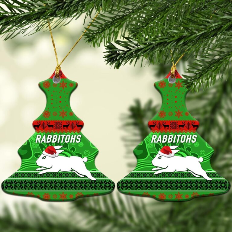 South Sydney Rabbitohs Christmas Ornament Simple Style - Green