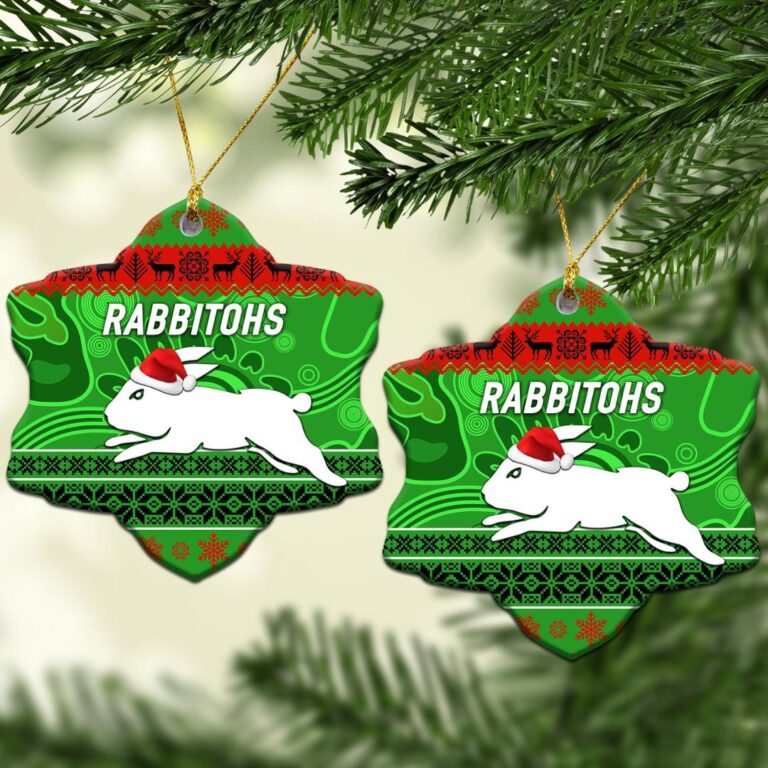 South Sydney Rabbitohs Christmas Ornament Simple Style - Green