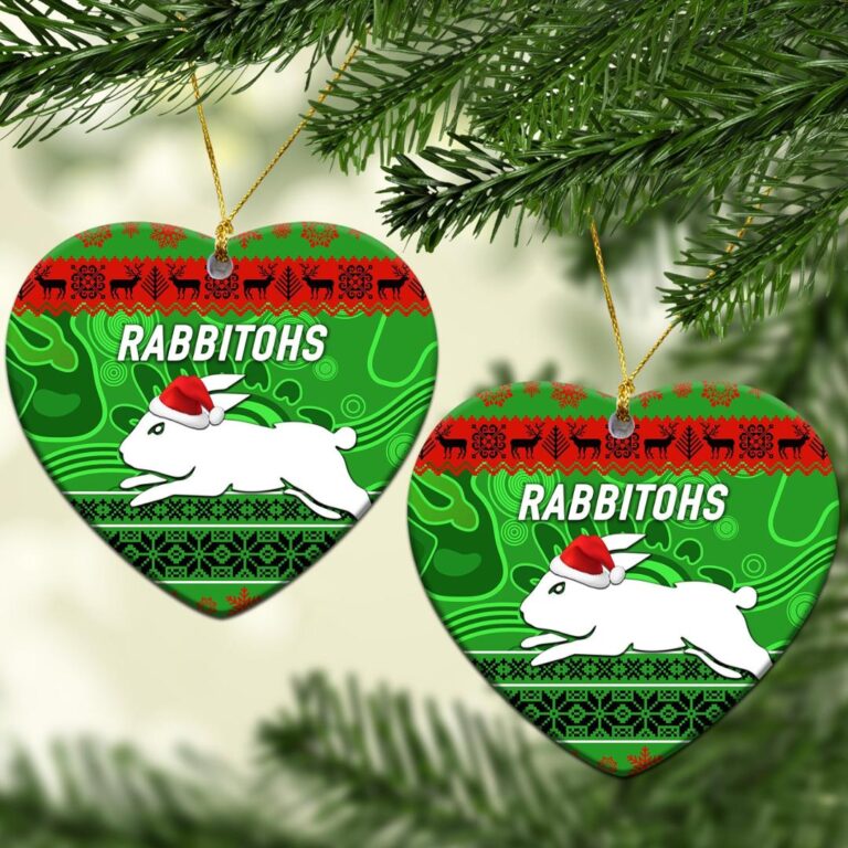 South Sydney Rabbitohs Christmas Ornament Simple Style - Green