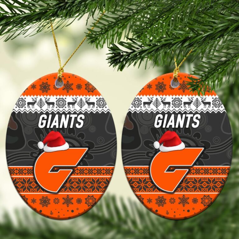 AFL Greater Western Sydney Giants Christmas Ornament Simple Style