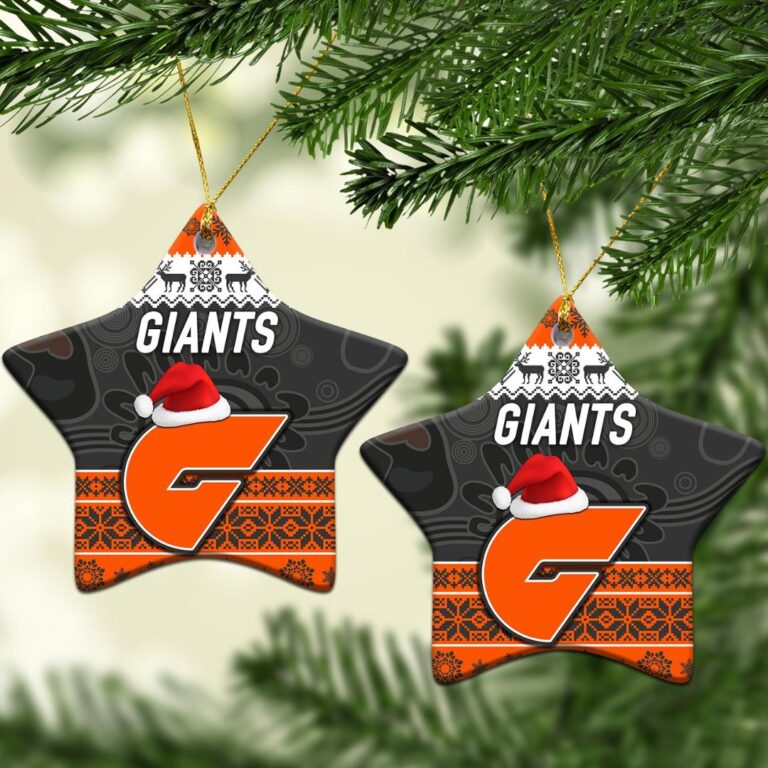AFL Greater Western Sydney Giants Christmas Ornament Simple Style