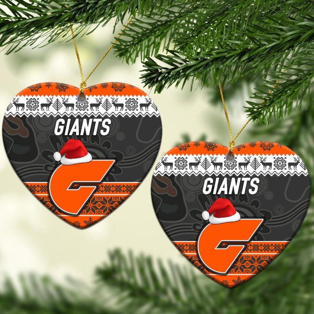 AFL Greater Western Sydney Giants Christmas Ornament Simple Style