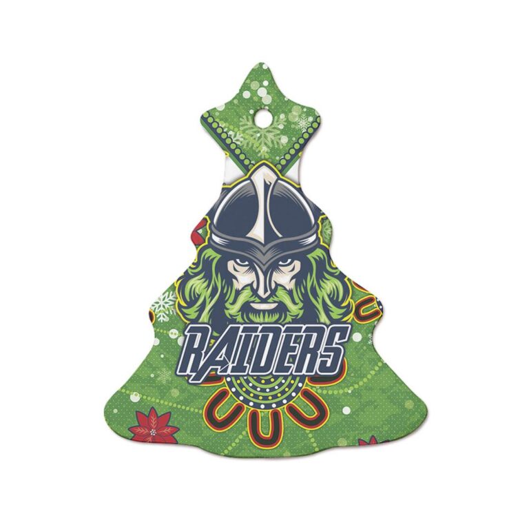 NRL Canberra Raiders The Christmas Rugby Ceramic Ornament - Super