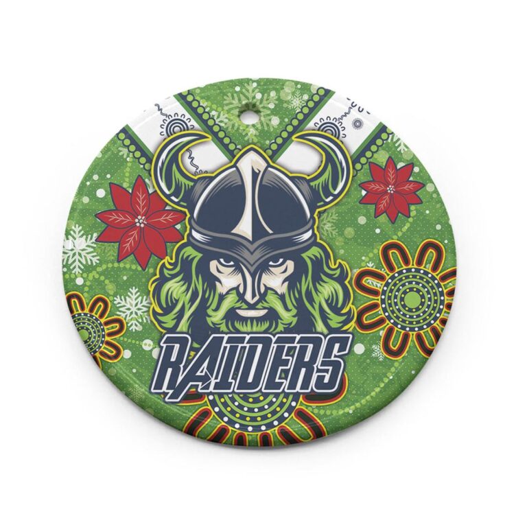 NRL Canberra Raiders The Christmas Rugby Ceramic Ornament - Super