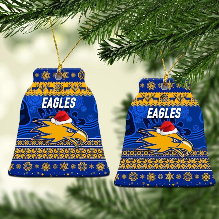 AFL West Coast Eagles Christmas Ornament Simple Style - Royal Blue