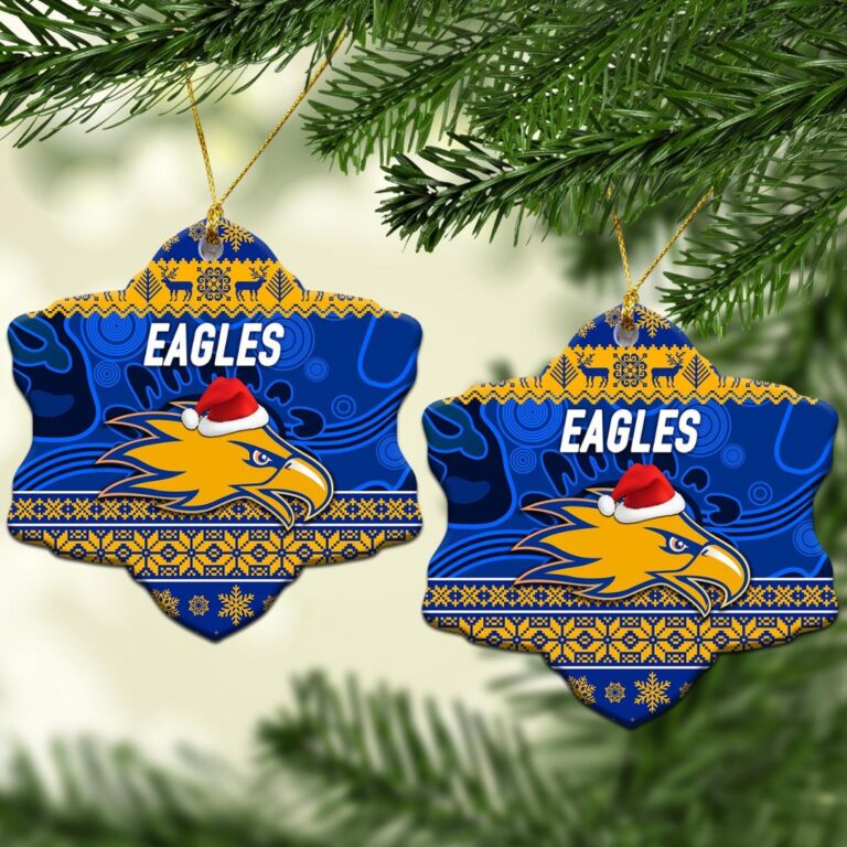 AFL West Coast Eagles Christmas Ornament Simple Style - Royal Blue