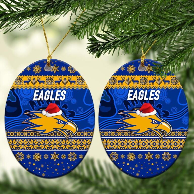 AFL West Coast Eagles Christmas Ornament Simple Style - Royal Blue