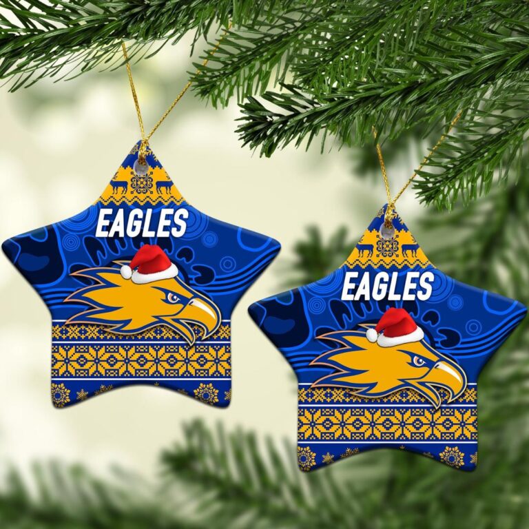 AFL West Coast Eagles Christmas Ornament Simple Style - Royal Blue