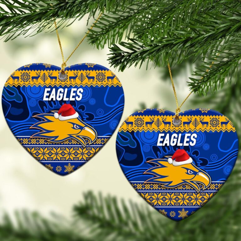 AFL West Coast Eagles Christmas Ornament Simple Style - Royal Blue