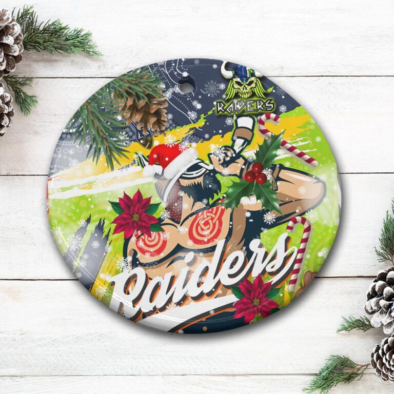 The Raiders 2022 Christmas Ceramic Ornament - The Indigenous Viking Soul