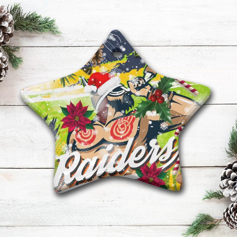 The Raiders 2022 Christmas Ceramic Ornament - The Indigenous Viking Soul