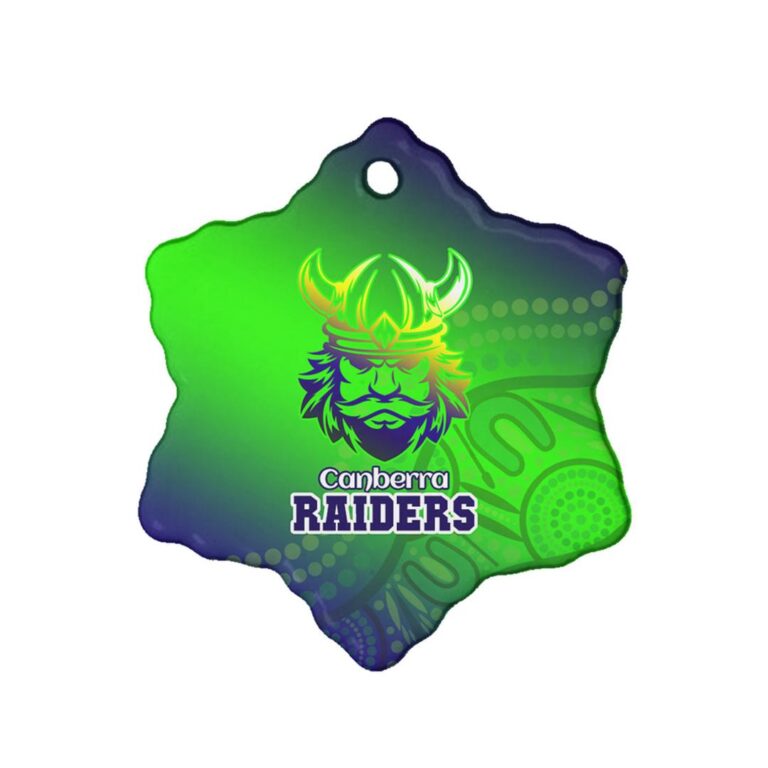 Raiders Ceramic Ornament - Raiders Rugby Gradient Style