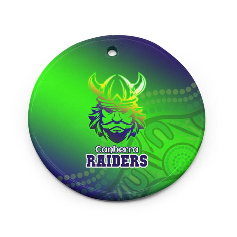 Raiders Ceramic Ornament - Raiders Rugby Gradient Style