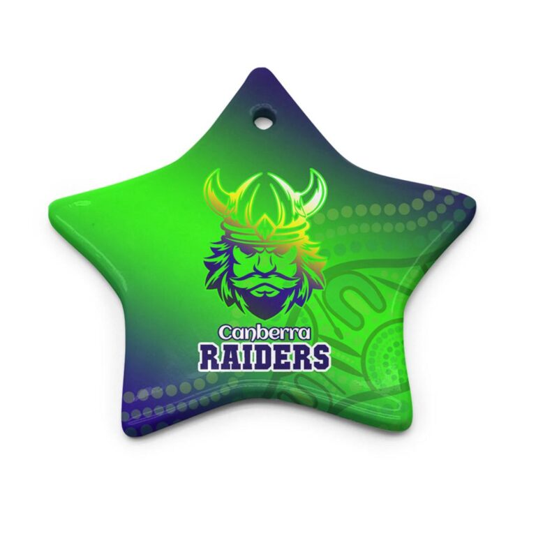 Raiders Ceramic Ornament - Raiders Rugby Gradient Style