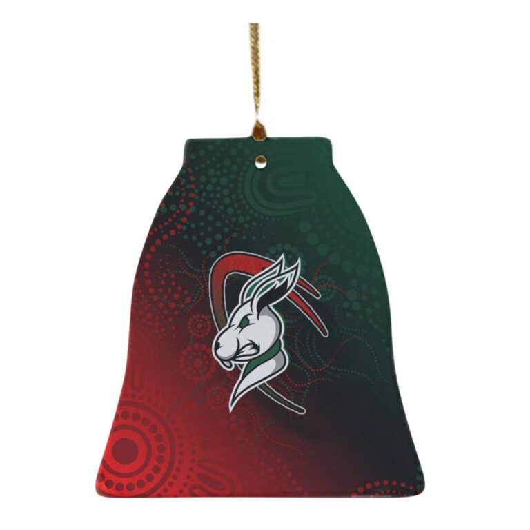 Rabbitohs Rugby Ceramic Ornament - Rabbitohs Rugby Ball