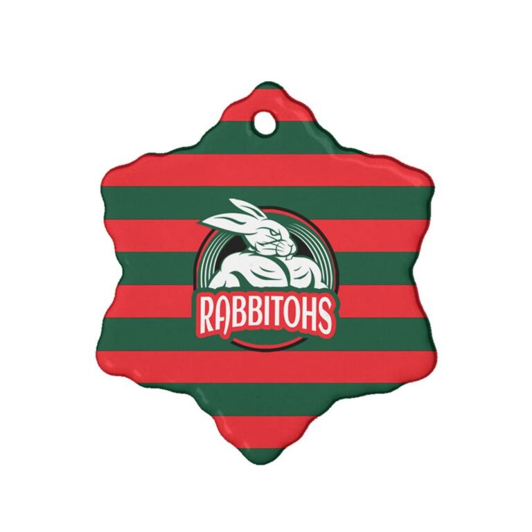 Rabbitohs Rugby Ceramic Ornament - Rabbitohs Super Style