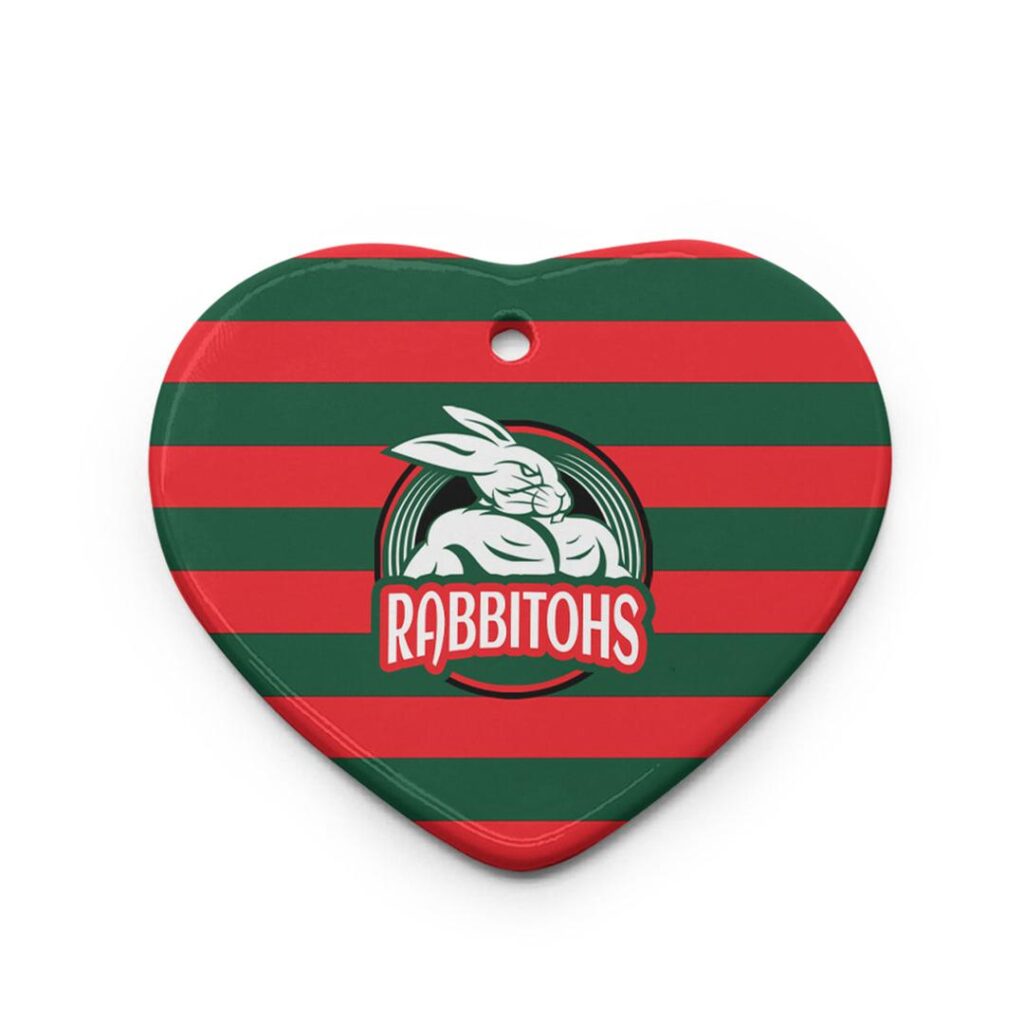 Rabbitohs Rugby Ceramic Ornament - Rabbitohs Super Style