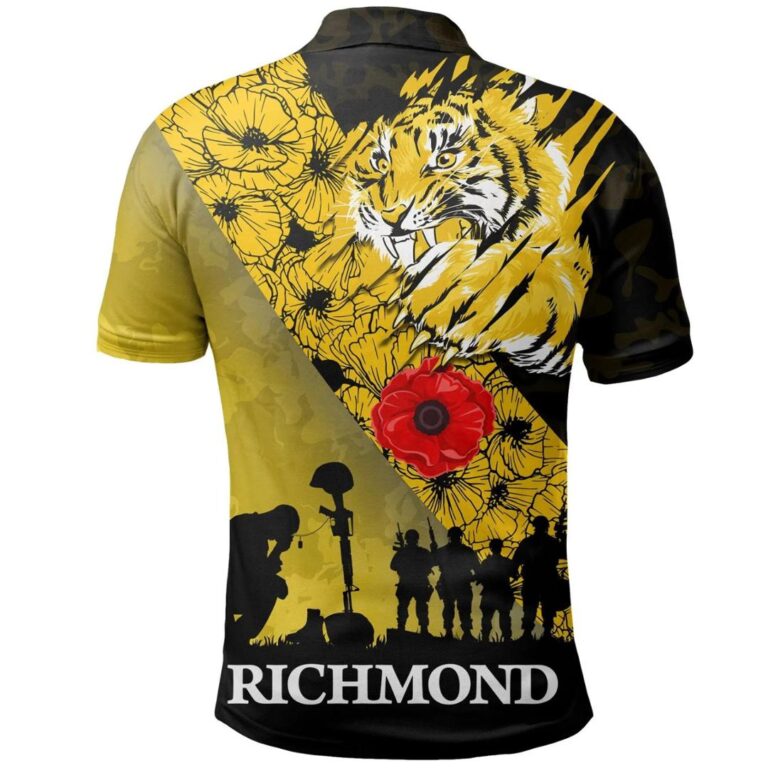 AFL Richmond Tigers Lest We Forget Polo Shirt
