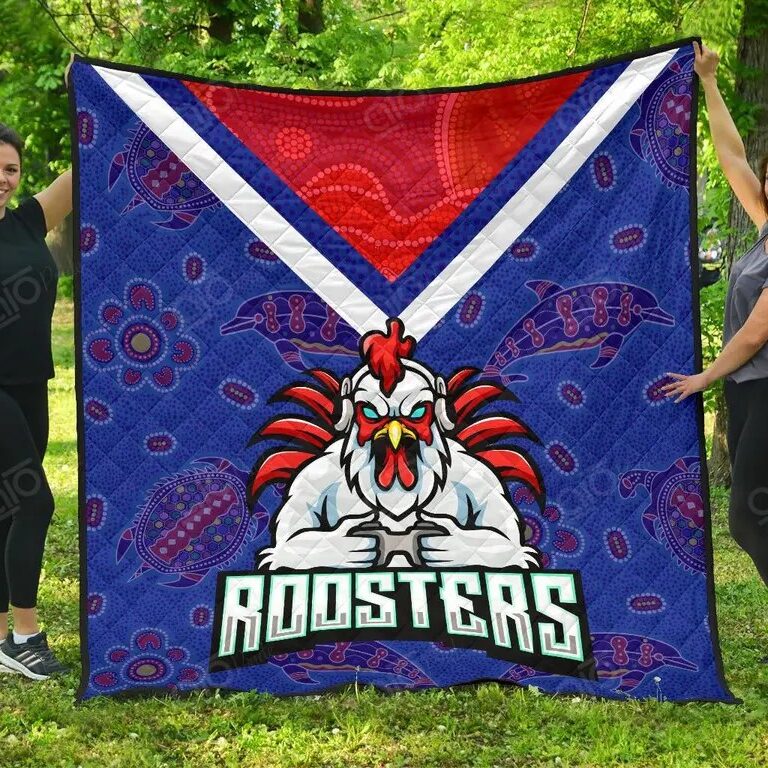 NRL Sydney Roosters Indigenous Quilt Blanket